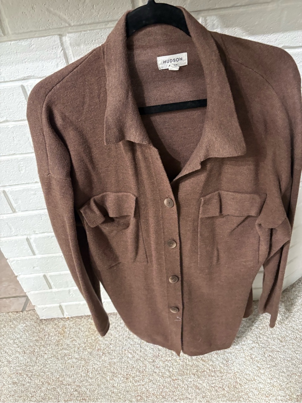 Brown Button-Front Cardigan - Picture 2 of 4